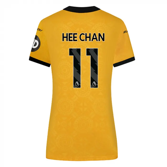 Wolverhampton Wanderers Shirt Store | 2025-26 Wolves Home Shirt – Womens HEE CHAN 11 Collection Wolverhampton Wanderers Official Gear